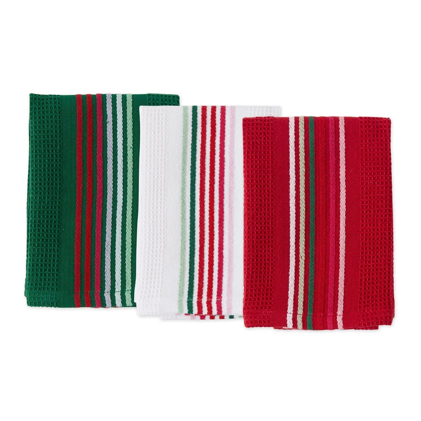 Design Import Spirited Stripes Heavyweight Essentials Dishcloth Set of 3