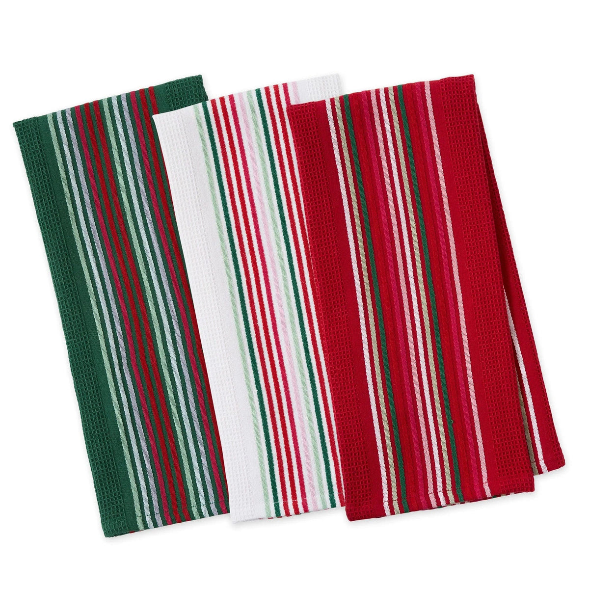 Design Import Spirited Stripes Heavyweight Essentials Dishtowel Set of 3