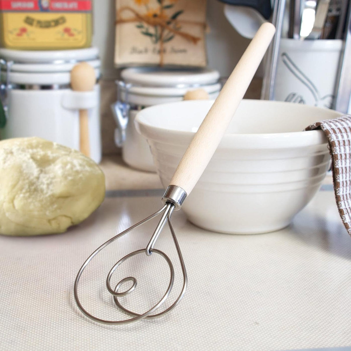 Southern Season Stainless Steel Dough Whisk