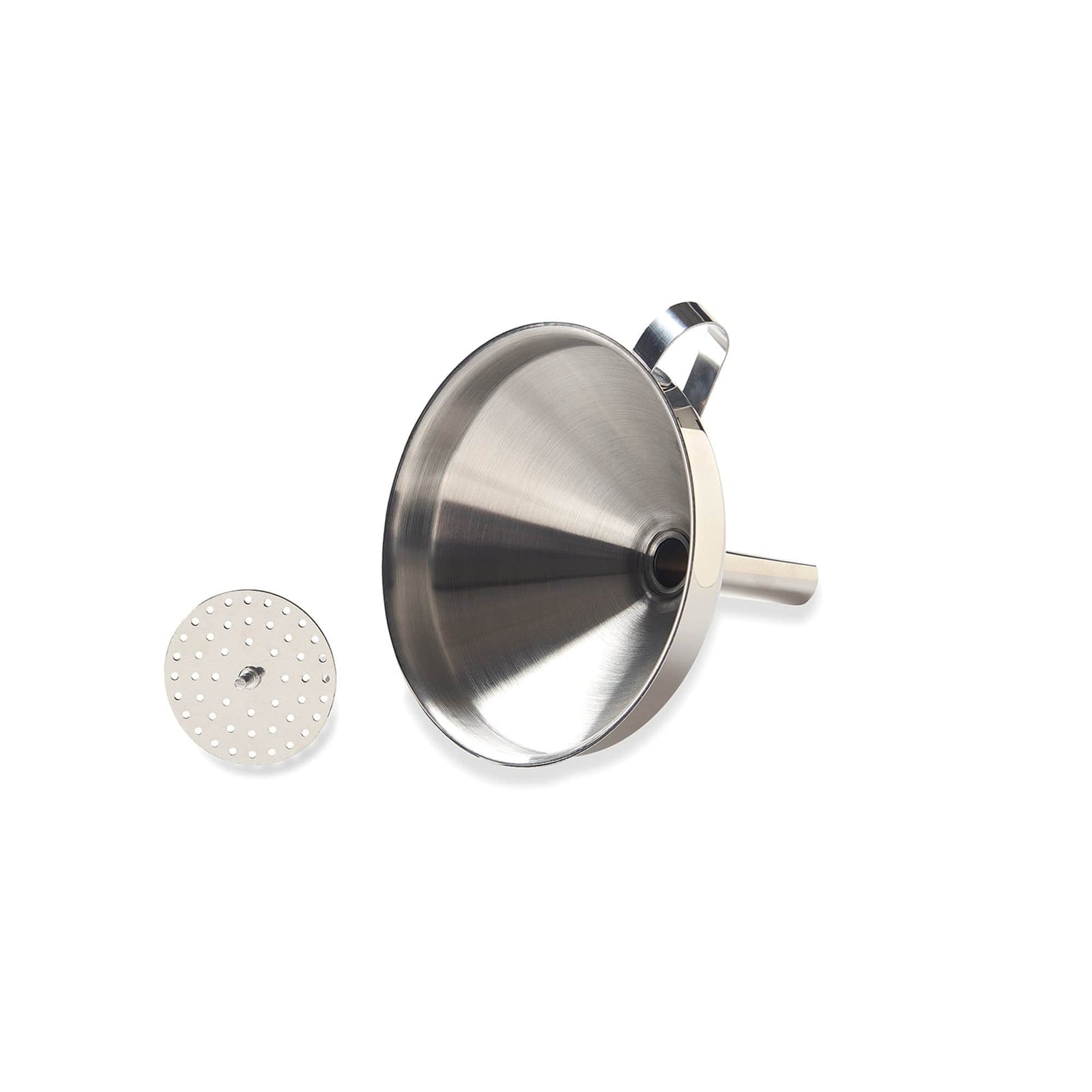 Southern Season Stainless Steel Funnel With Removable Strainer For Easy Pouring