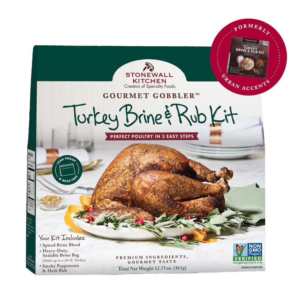 Stonewall Kitchen Gourmet Gobbler Turkey Brine & Rub Kit - Meat