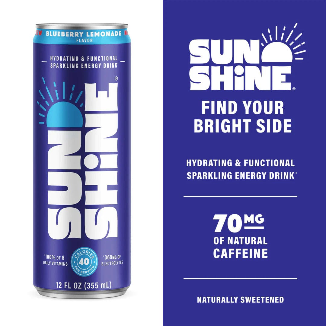 Sunshine Beverage Sunshine Blueberry Lemonade Energy Drink