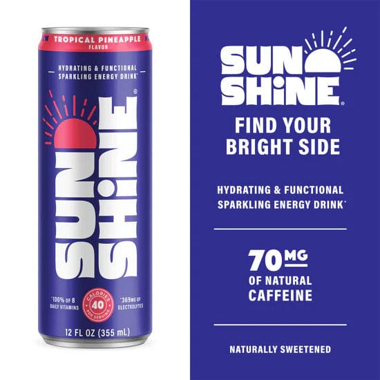 Sunshine Beverage Sunshine Tropical Pineapple Energy Drink