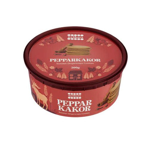 Nyakers Swedish Ginger Snap Cookies 10.5 oz Tub