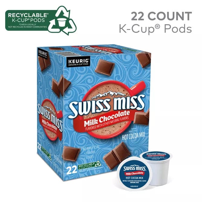 Swiss Miss® Milk Chocolate Hot Cocoa K-Cups 22 Ct - Keurig K-Cups