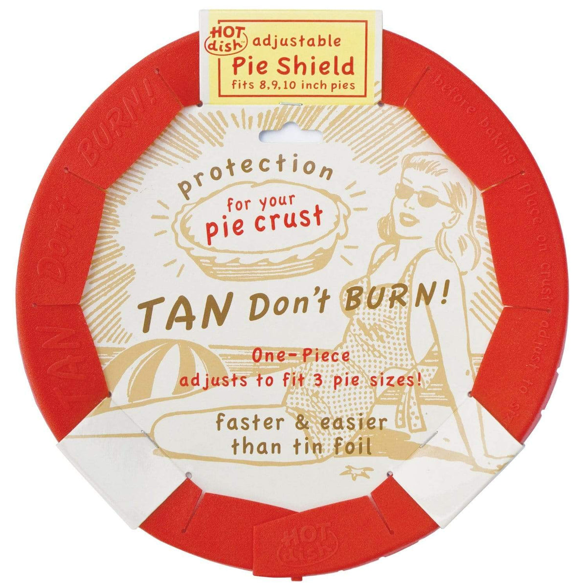 Talisman Designs Adjustable Silicone Pie Shield - Baking Accessories