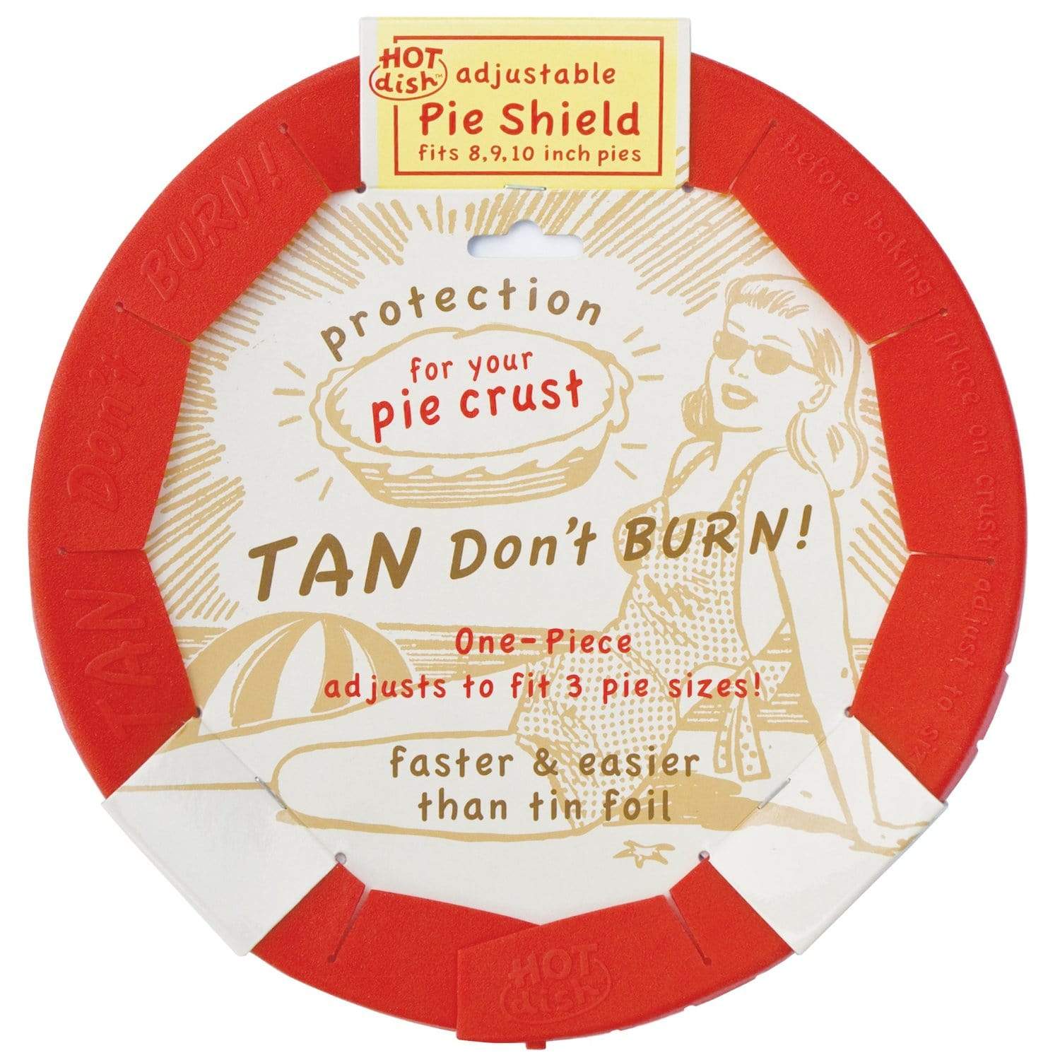 Talisman Designs Adjustable Silicone Pie Shield - Baking Accessories