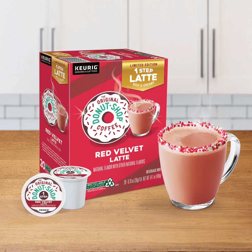 Keurig The Original Donut Shop Red Velvet Latte K-Cups 20 Ct Box