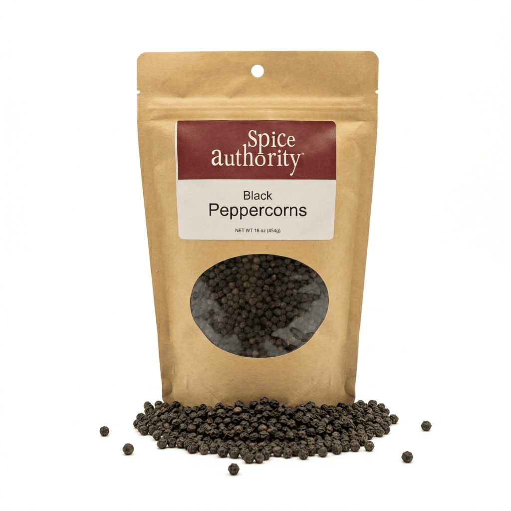 The Spice Authority Whole Black Peppercorns 10 oz - Spices &amp; Seasonings