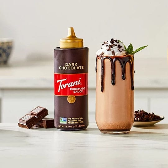 Torani Puremade Dark Chocolate Sauce - Torani Syrup