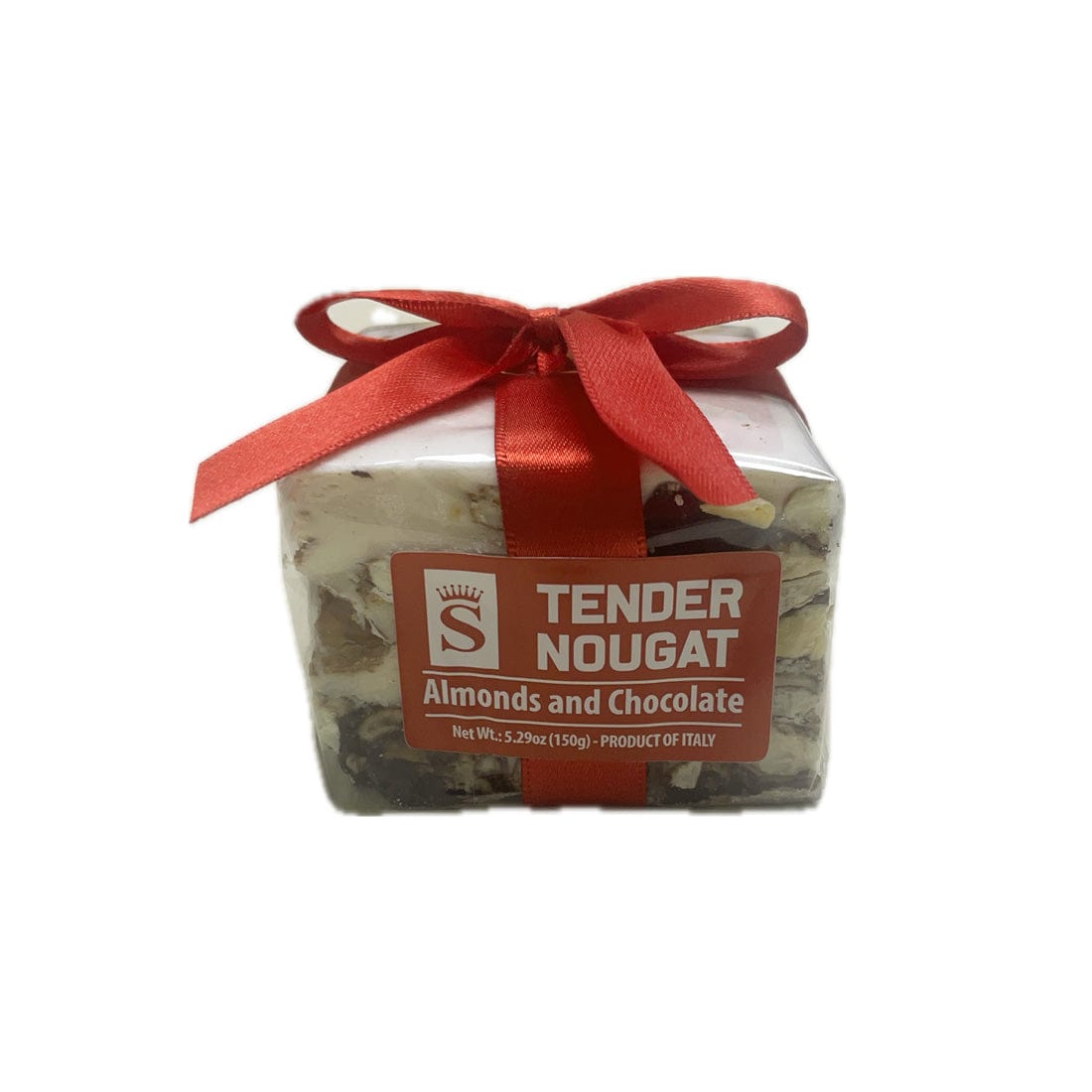 Italian Brands Torrone Nougate Cube with Chocolate &amp; Almonds