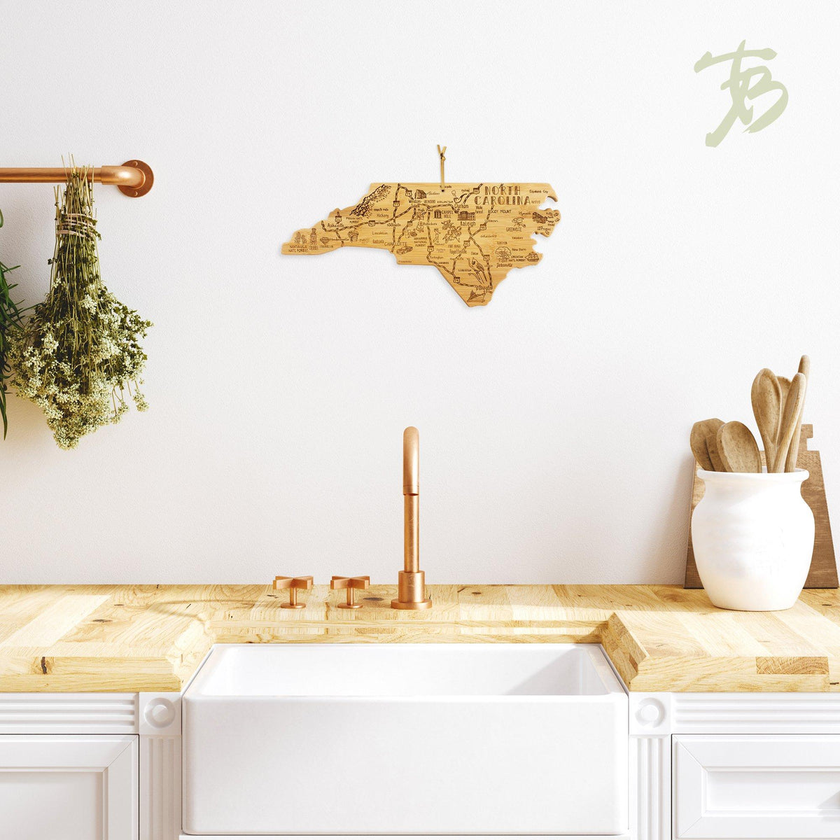 Totally Bamboo Destination North Carolina Bamboo Cutting Board - North Carolina Gifts
