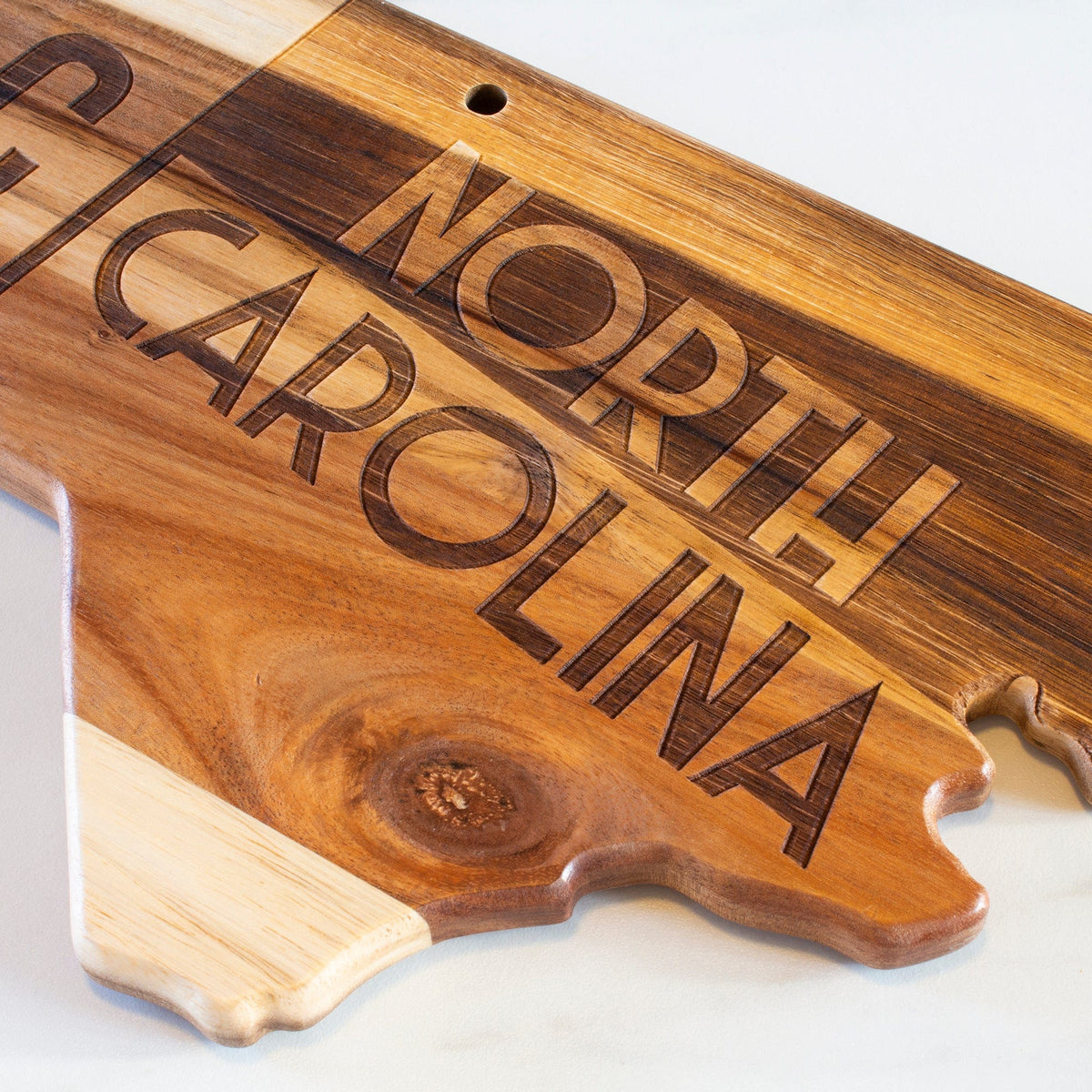 Totally Bamboo Totally Bamboo Origin Series North Carolina Shaped Cutting &amp; Serving Board