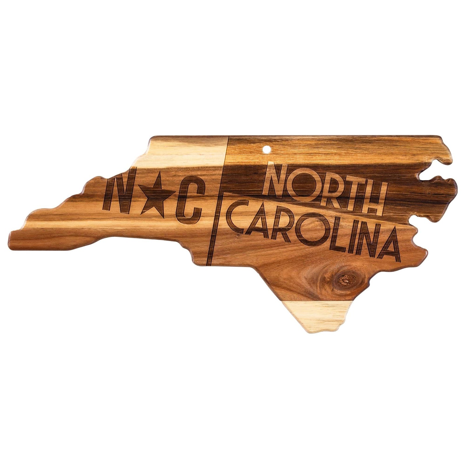 Totally Bamboo Origin Series North Carolina Shaped Cutting & Serving Board - Wood Cutting Boards