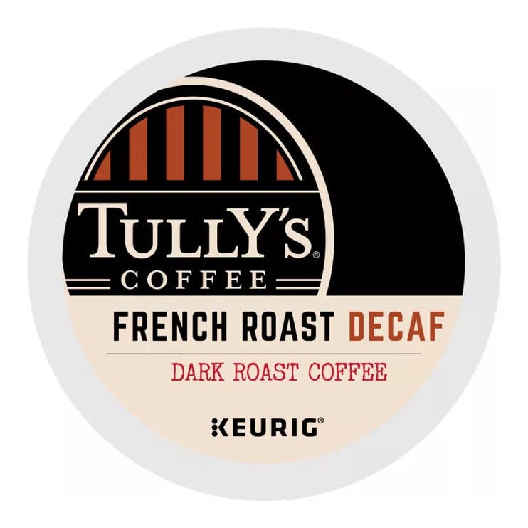 Keurig Tully&#39;s Coffee French Roast Decaf K-Cup Coffee - 24 Count Box