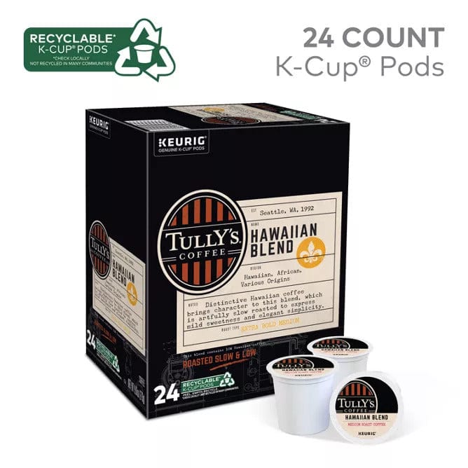 Keurig Tully's® Hawaiian Blend Extra Bold Coffee - K-Cup - 24 Count Box