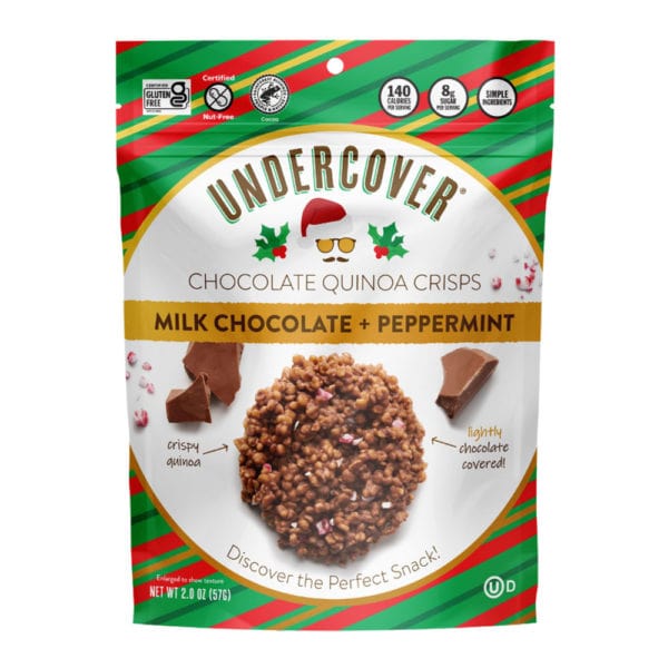 Undercover Snacks Undercover Quinoa Milk Chocolate & Peppermint Crisps 2 oz
