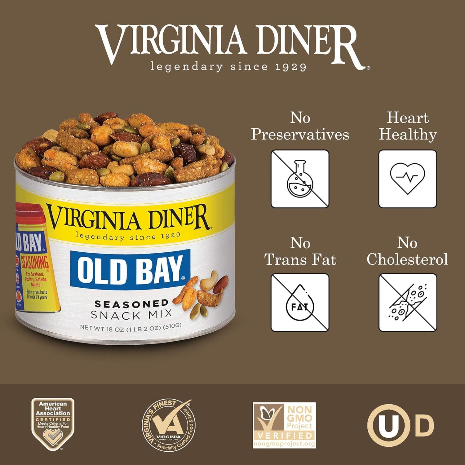 Virginia Diner Virginia Diner Old Bay Seasoned Snack Mix 18 oz