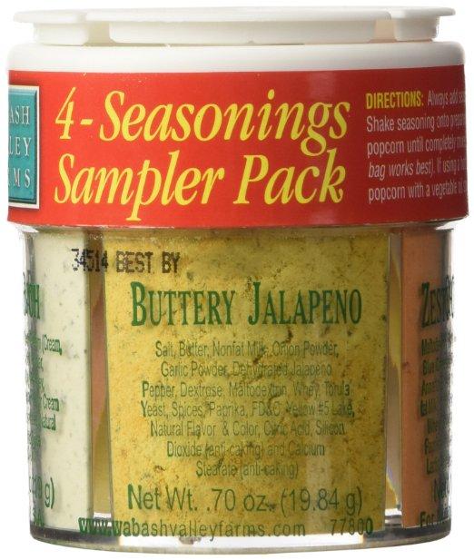 Wabash Valley Farms Wabash Valley Farms 4 Seasonings Popcorn Sampler Pack, 0.7 oz