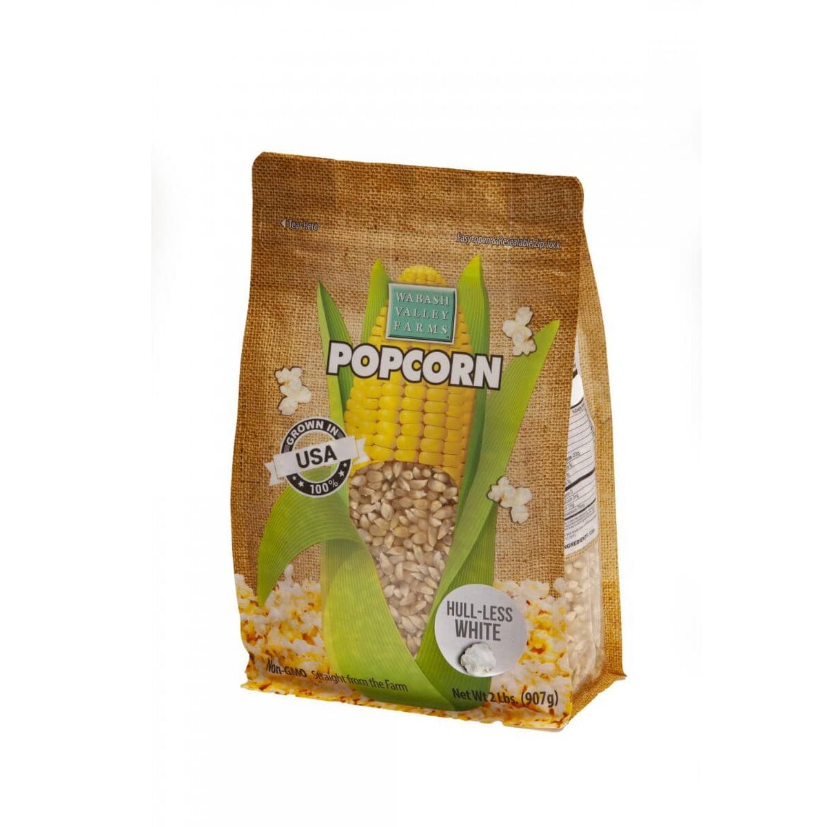 Wabash Valley Farms Wabash Valley Farms Burlap Bag of White Hulless Amish Popcorn