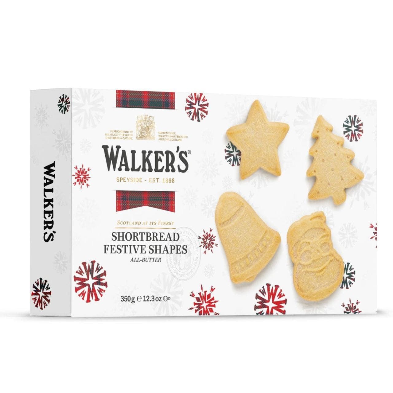 Walker's Festive Shapes Shortbread 12.3 oz - Cookies