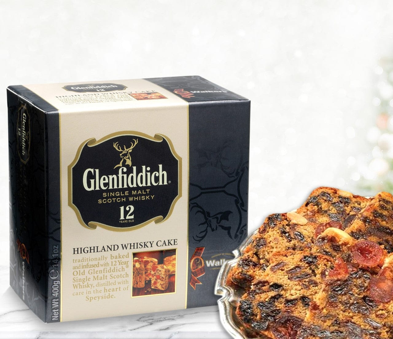 Walker's Highland Whisky Cake 14 oz - Cakes