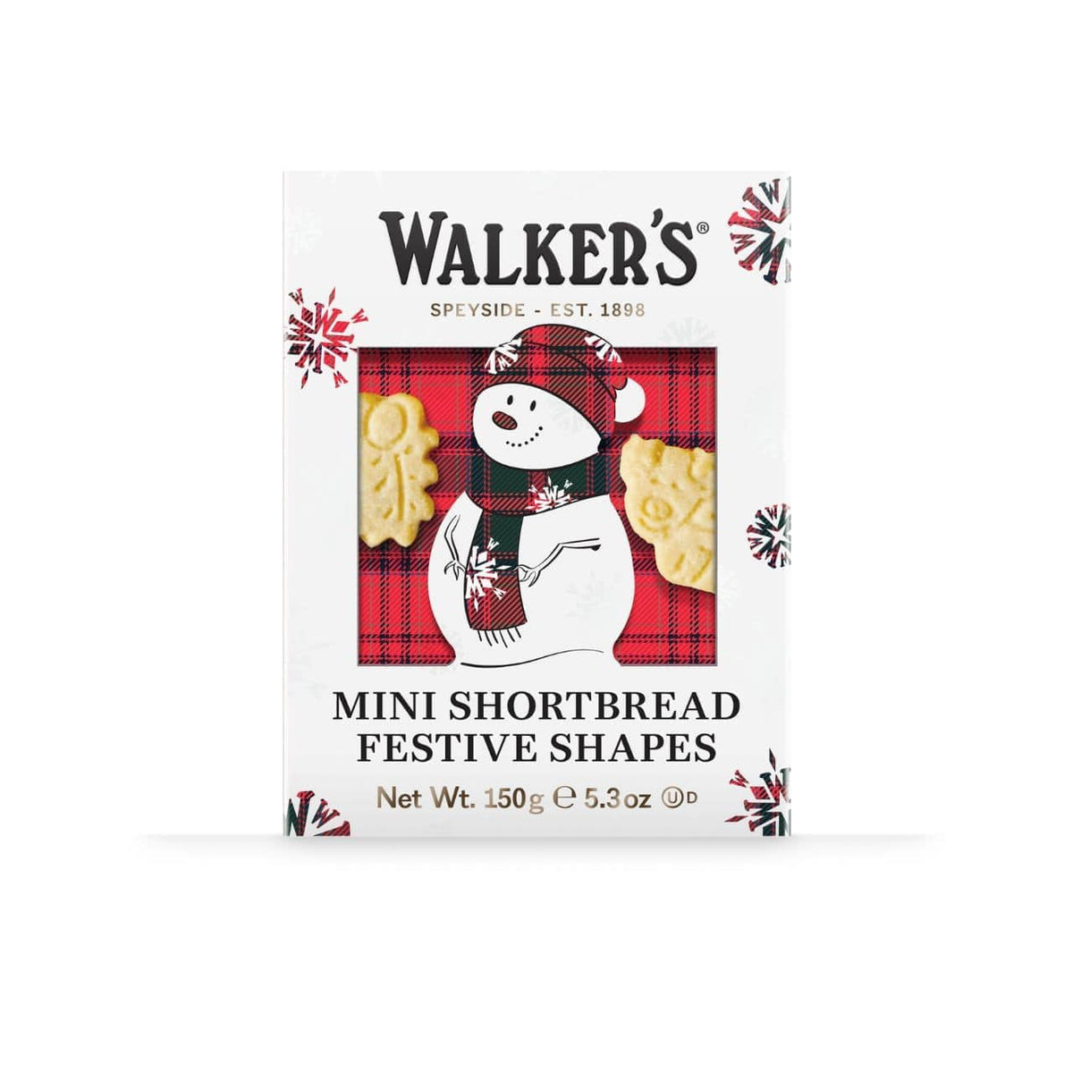 Walker&#39;s Walkers Shortbread Mini Festive Shapes Snowman Box 5.3 oz.