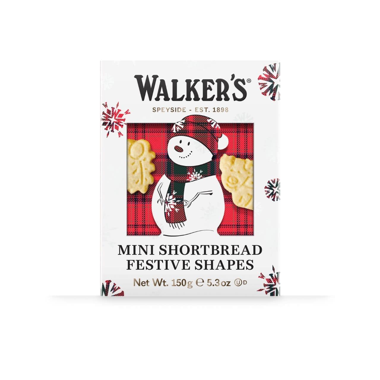 Walker's Walkers Shortbread Mini Festive Shapes Snowman Box 5.3 oz.