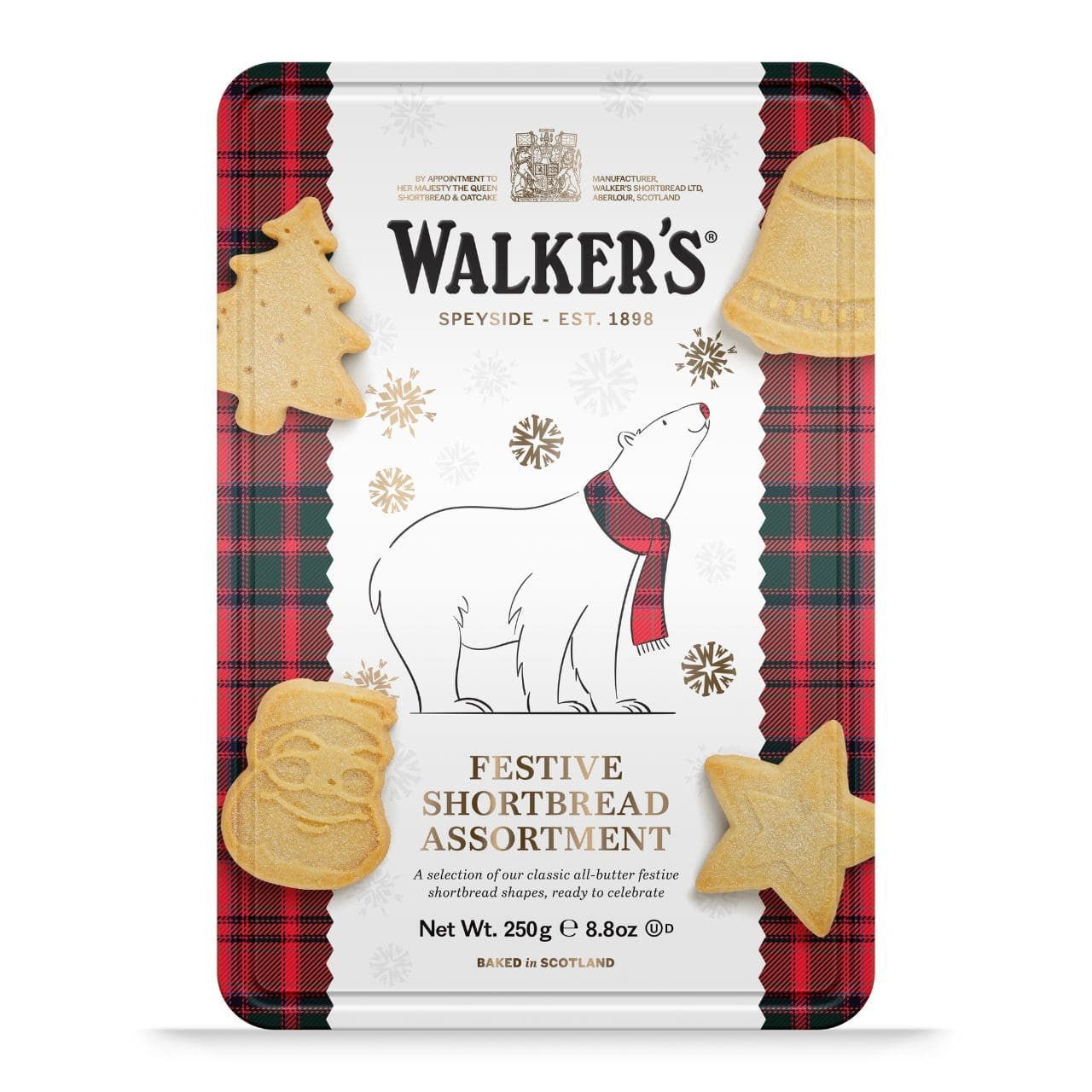 Walkers Shortbread Polar Bear Tin 8.8 oz - Cookies