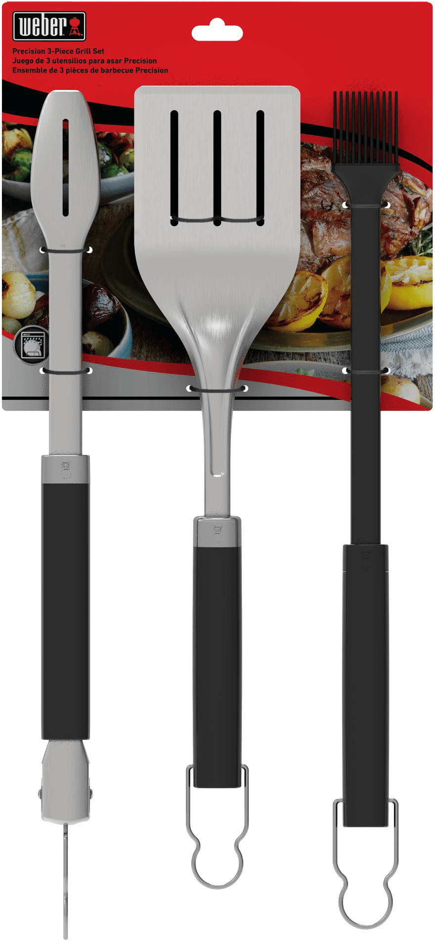 Weber Original Stainless Steel Three-Piece Barbecue Tool Set