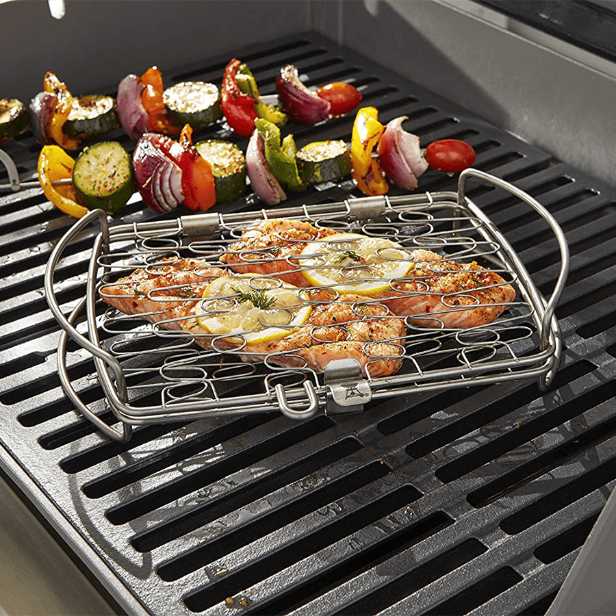 Weber Stainless Steel Small Fish Basket - BBQ Tool