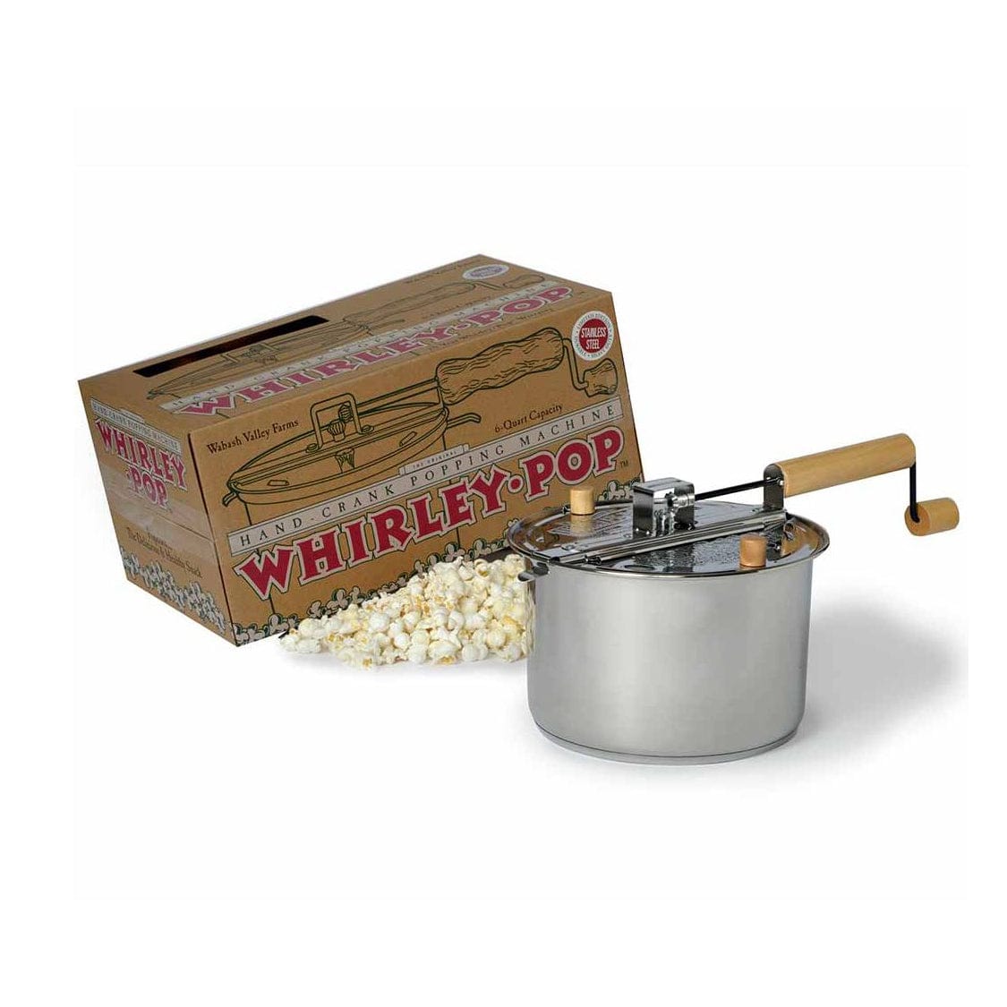 Southern Season Whirley Pop Stainless Steel Popcorn Popper