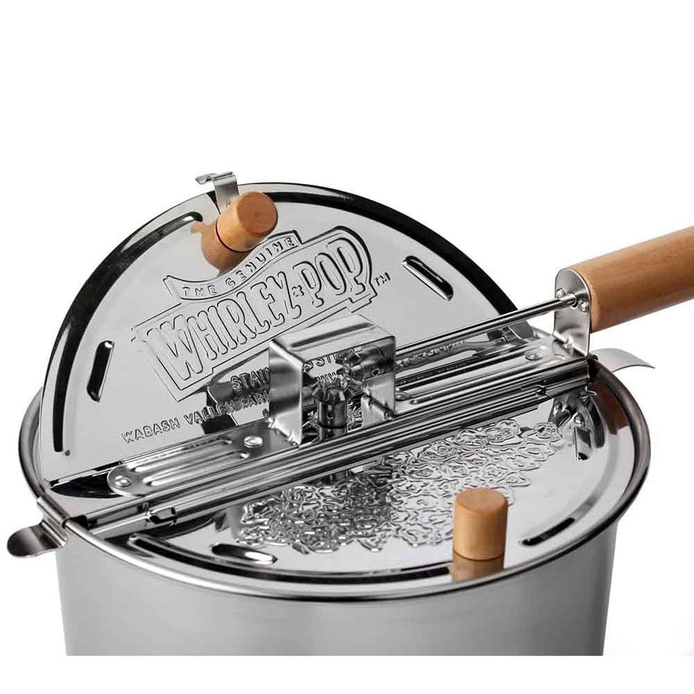 Southern Season Whirley Pop Stainless Steel Popcorn Popper