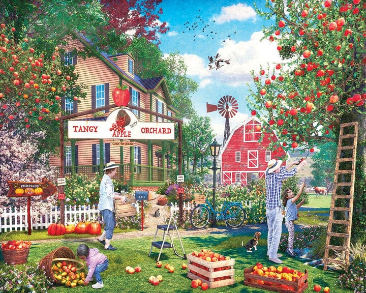 White Mountain Puzzles White Mountain - Apple Picking 1000 pc Puzzle