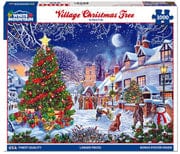 White Mountain Puzzles White Mountain Village Christmas Tree 1000 pc Puzzle