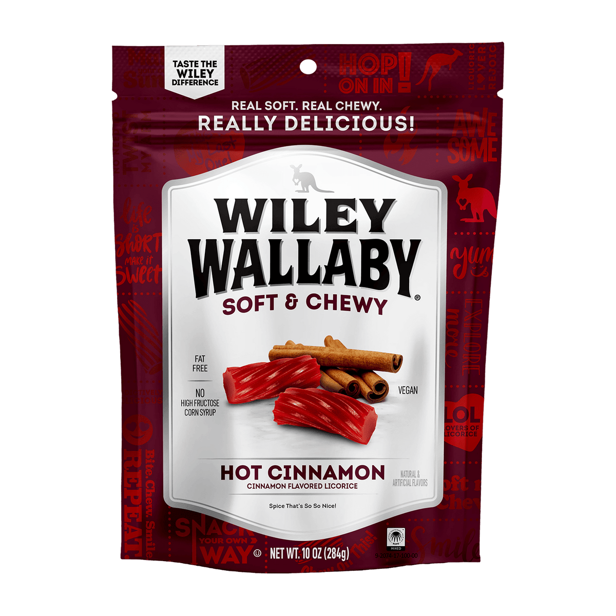 Wiley Wallaby Cinnamon Licorice 10oz - Candy