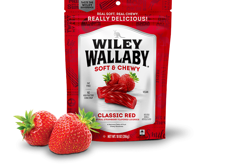 Gourmet International Wiley Wallaby Soft & Chewy Classic Red Licorice 10 oz