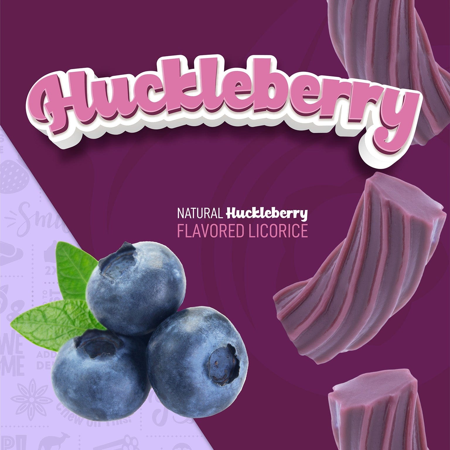 Gourmet International Wiley Wallaby Soft & Chewy Huckleberry Licorice 10 oz