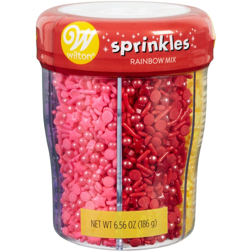 Wilton Wilton 6-Cell Rainbow Medley Sprinkles Mix with Turning Lid