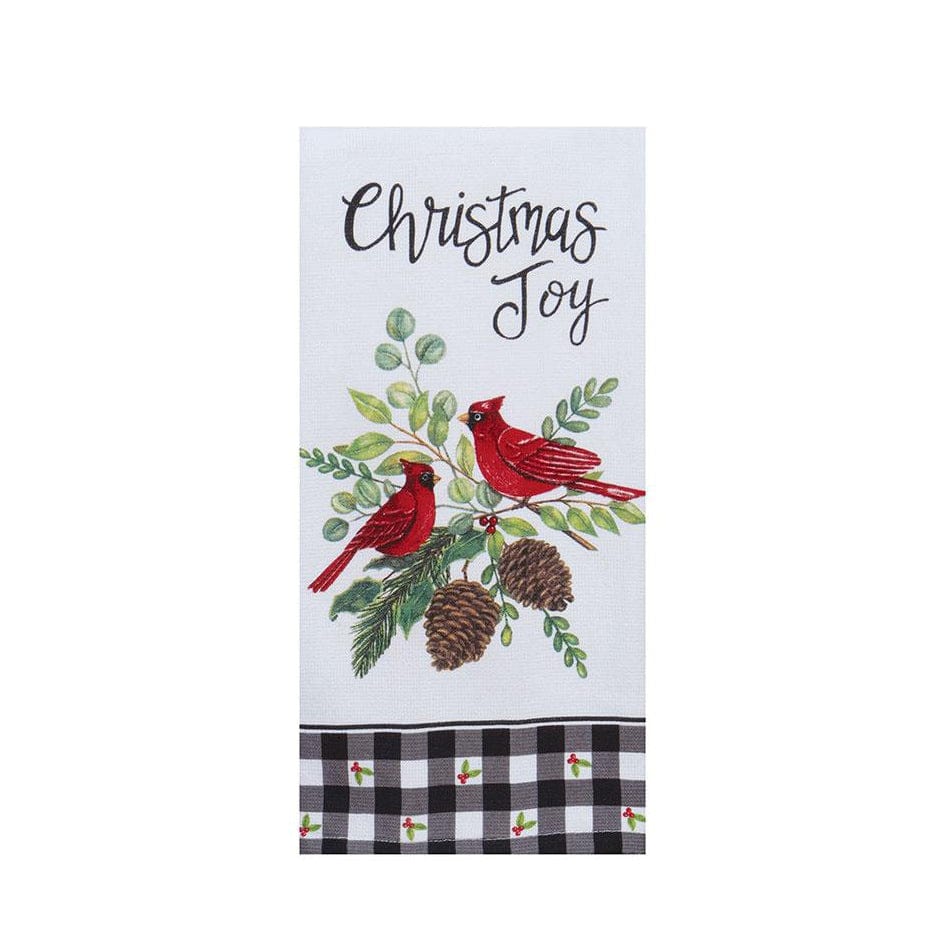 KayDee Designs Winter Cardinal Christmas Joy Dual Purpose Terry Towel