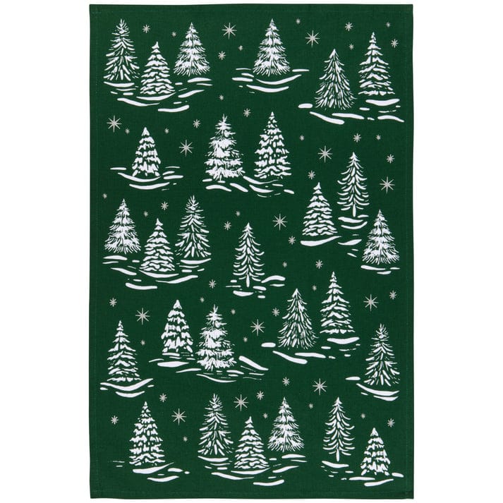 Winter Frost Christmas Dishtowel - Linen