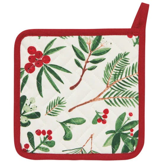 Winterberry Chef Potholder - Linen