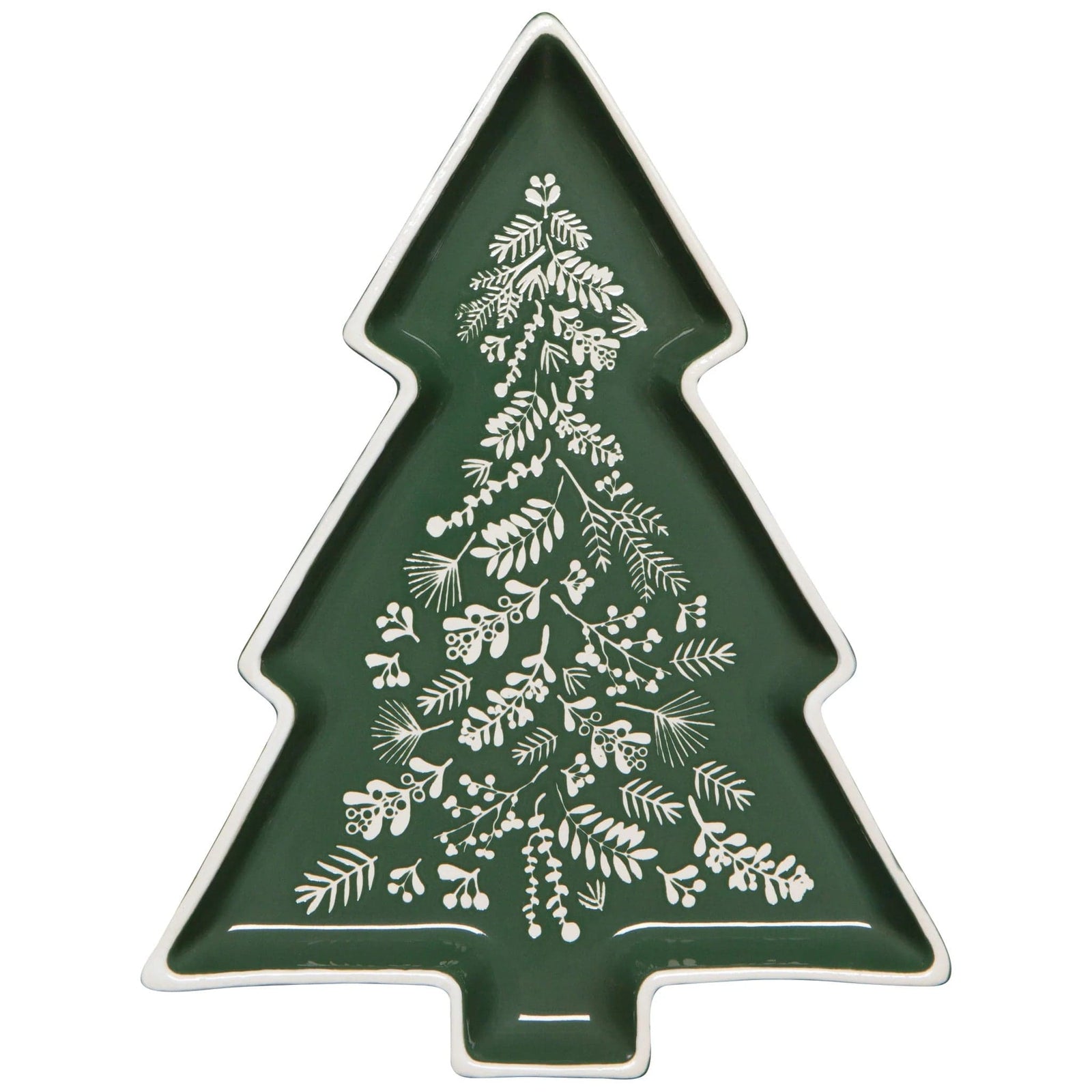 Winterberry Shaped Tray - Linen