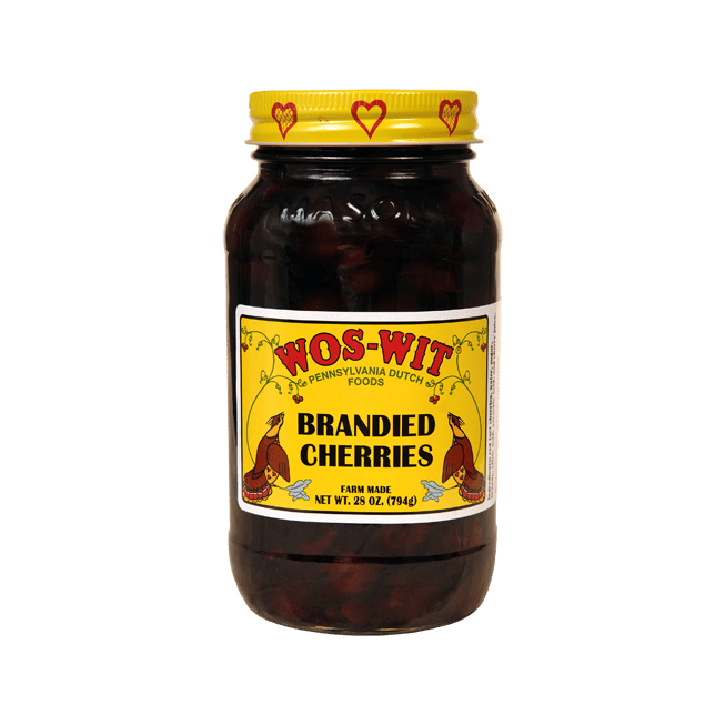 Wos-Wit Brandied Cherries 28 oz - Spreads