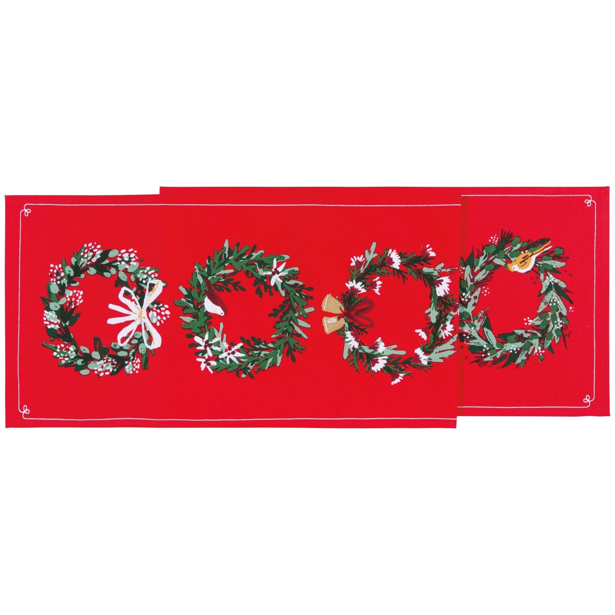 Now Designs Wreaths Printed Runner