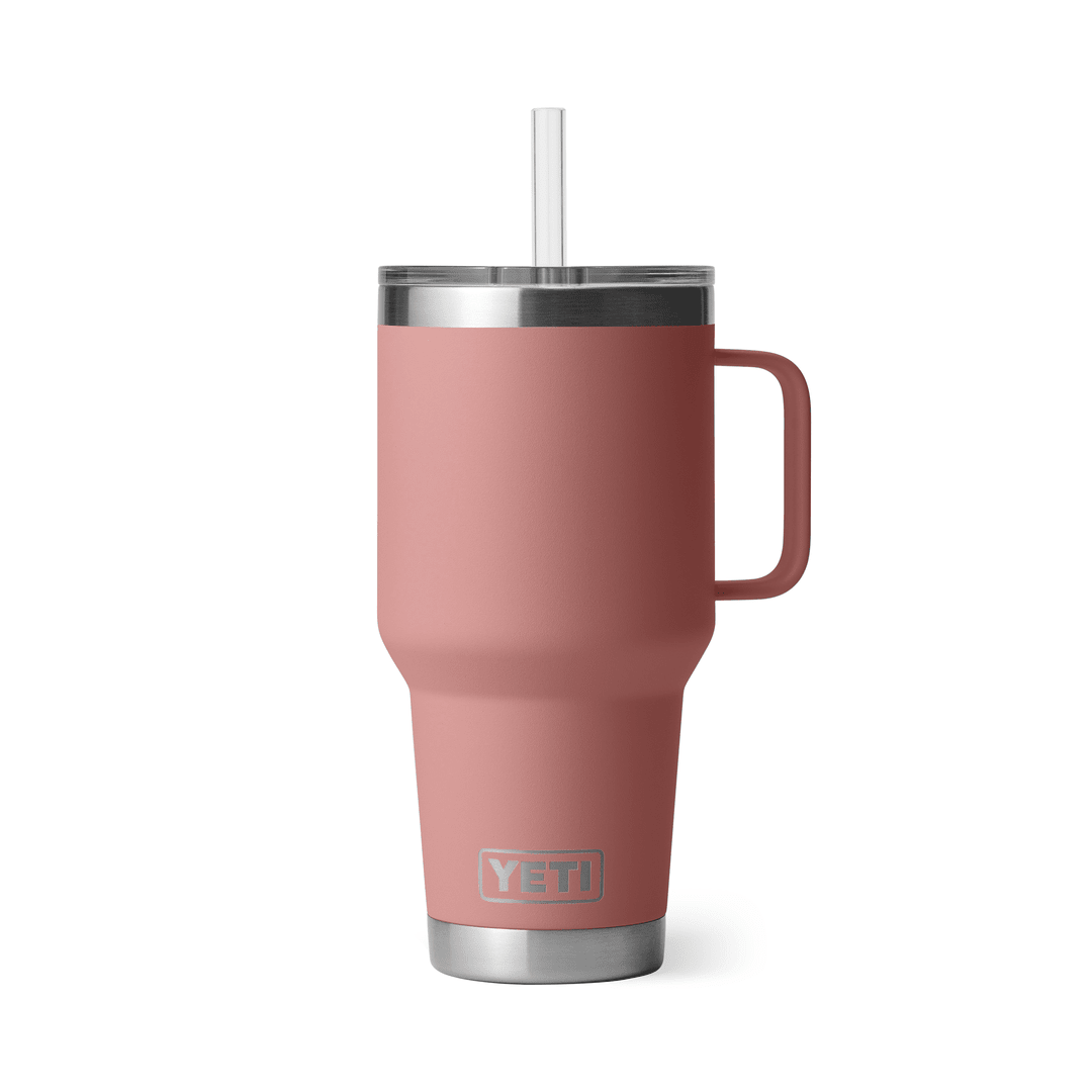 YETI 35 oz Rambler Straw Mug - Sandstone Pink - Insulated Drinkware