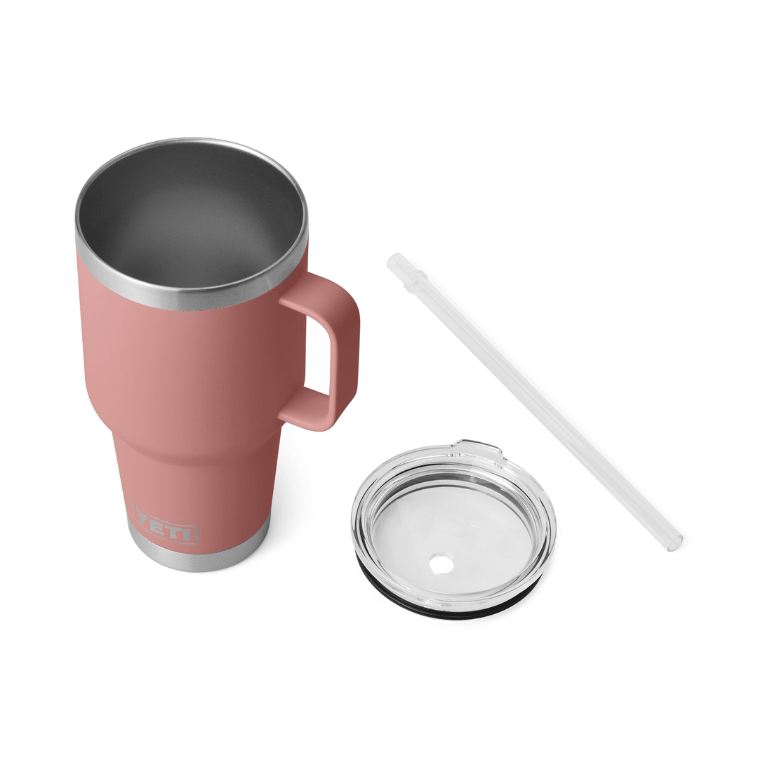 YETI 35 oz Rambler Straw Mug - Sandstone Pink - Insulated Drinkware