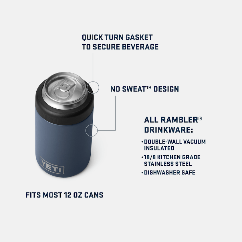 YETI Rambler 12 oz Colster Can Cooler - Seafoam - Southern Season YETI Rambler 12 oz Colster Can Cooler - Seafoam - Southern Season