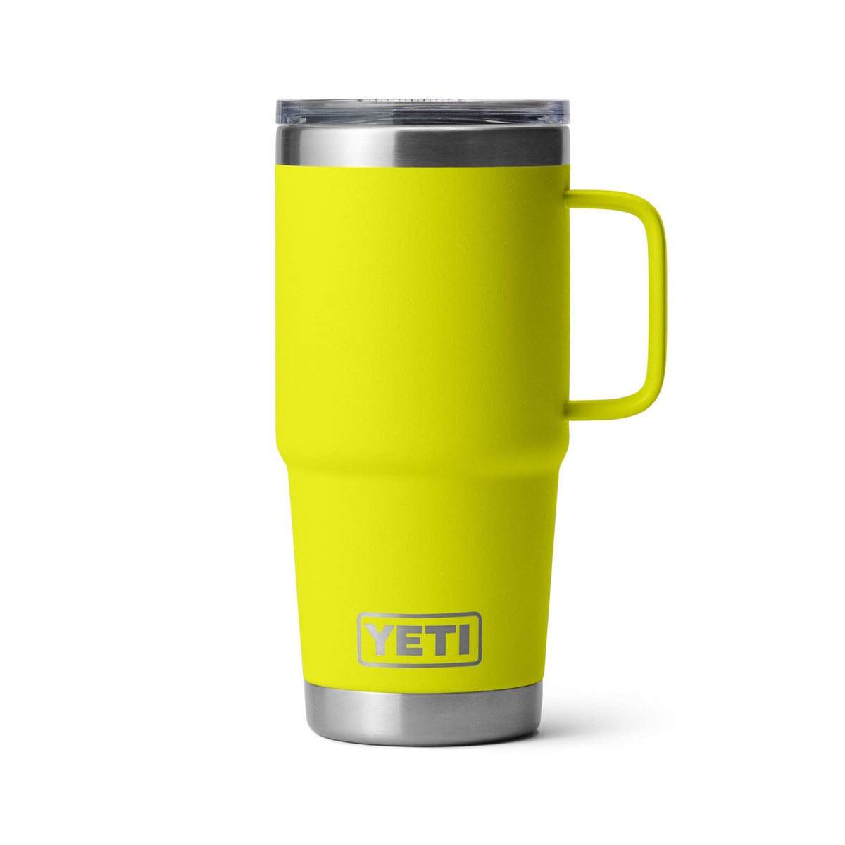 YETI Rambler 20 oz Travel Mug - Firefly Yellow - Insulated Drinkware