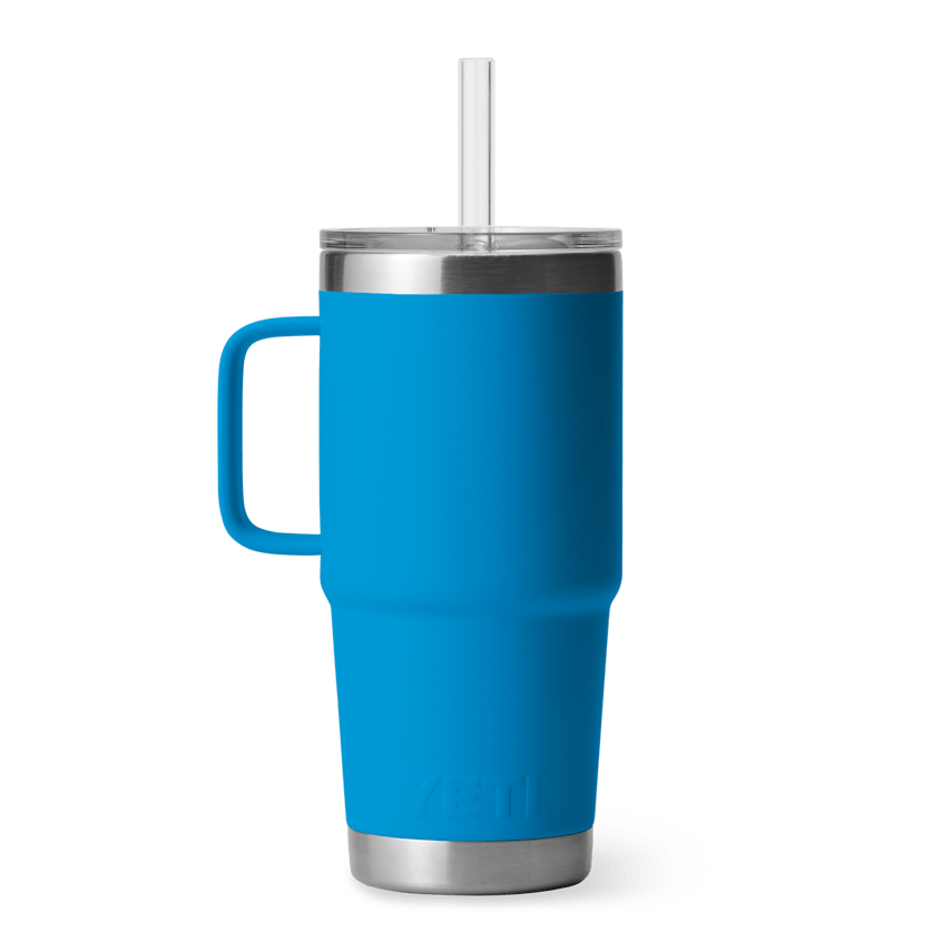YETI Rambler 25 oz Mug with Straw Lid - Big Wave Blue